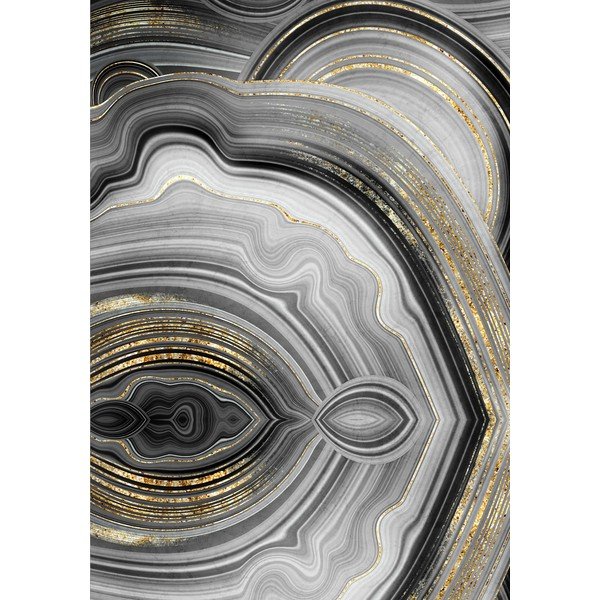 Pilkos spalvos/auksinės spalvos vonios kilimėliai 2 vnt. 60x100 cm CT – Foutastic-image-2
