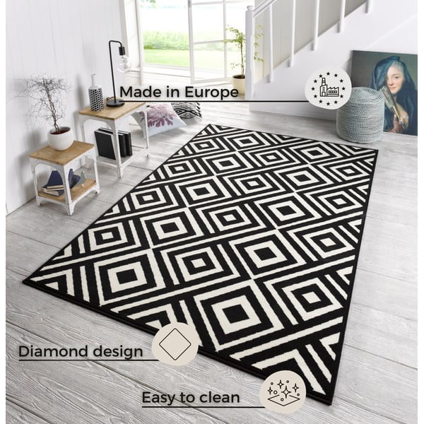 Juodos ir baltos spalvos kilimas Zala Living Art, 200 x 290 cm-image-3