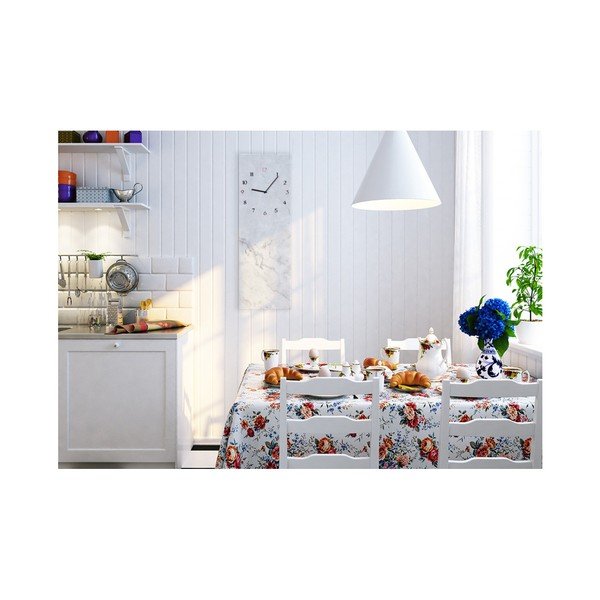 Sieninis laikrodis Styler Glassclock Marble, 20 x 60 cm-image-1