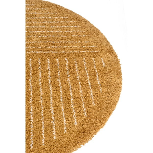 Apvalios formos kilimas ochros spalvos ø 120 cm Dion – Hanse Home-image-4