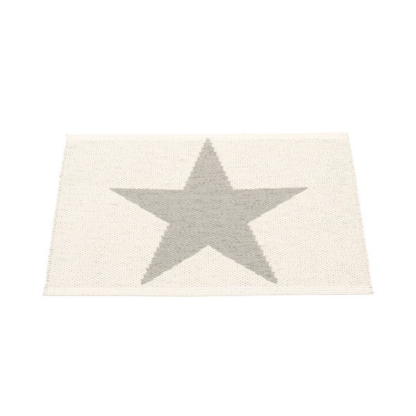 Šviesiai pilkos spalvos lauko ir vidaus kilimas 70x50 cm Viggo Warm Grey – Pappelina-image-1