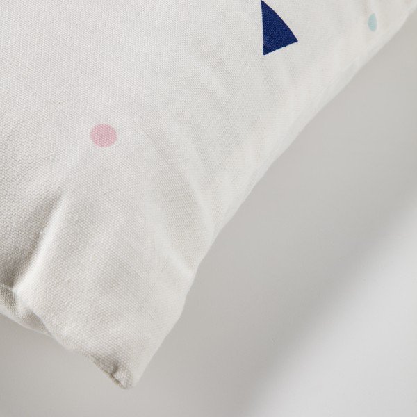 Baltas ekologiškos medvilnės pagalvės užvalkalas Kave Home Miris, 45 x 45 cm-image-1