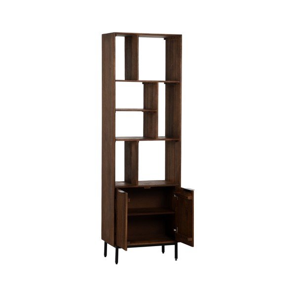 Rudos spalvos iš mango masyvo knygų spinta  60x190x30 cm Sagara – Ixia-image-3