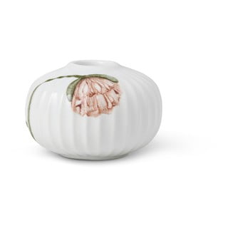Balta porcelianinė žvakidė Kähler Design Poppy, ø 7,5 cm
