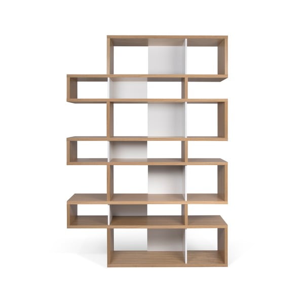 Šviesiai ruda knygų spinta TemaHome London, 220 x 34 cm