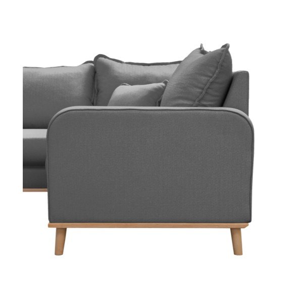 Pilka kampinė sofa (kairysis kampas) Beata - Ropez-image-4