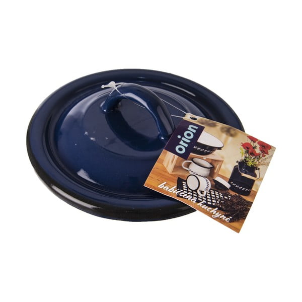 Orion mėlynas emaliuotas dangtelis, ⌀ 14 cm-image-3