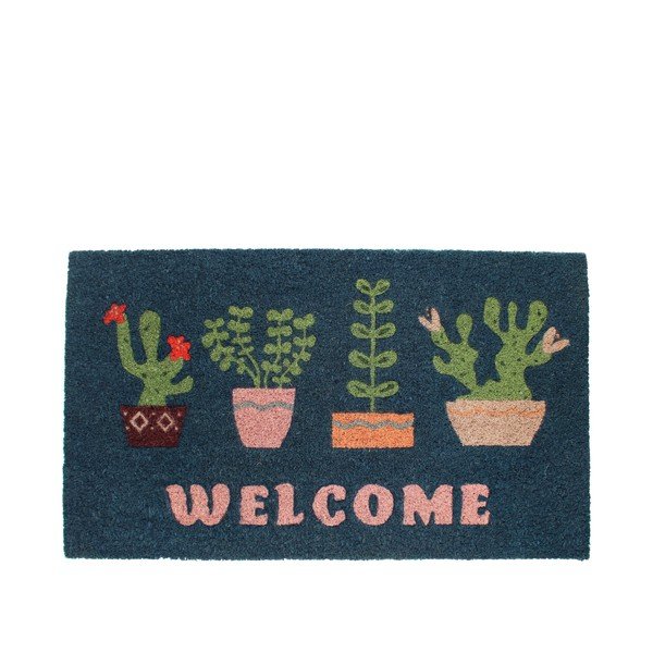 Iš kokoso pluošto grindų kilimėlis 73x43 cm Welcome Plants – Rex London