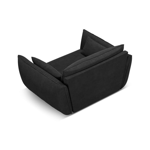 Tamsiai pilkas fotelis Vanda - Mazzini Sofas-image-3