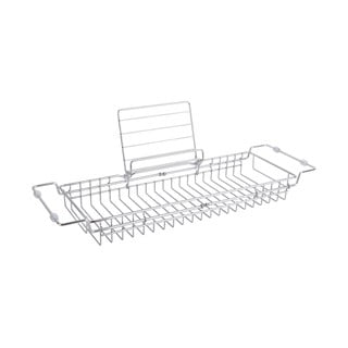 Reguliuojamas metalinis sidabro spalvos vonios laikiklis PT LIVING Vonia, 61-86 cm