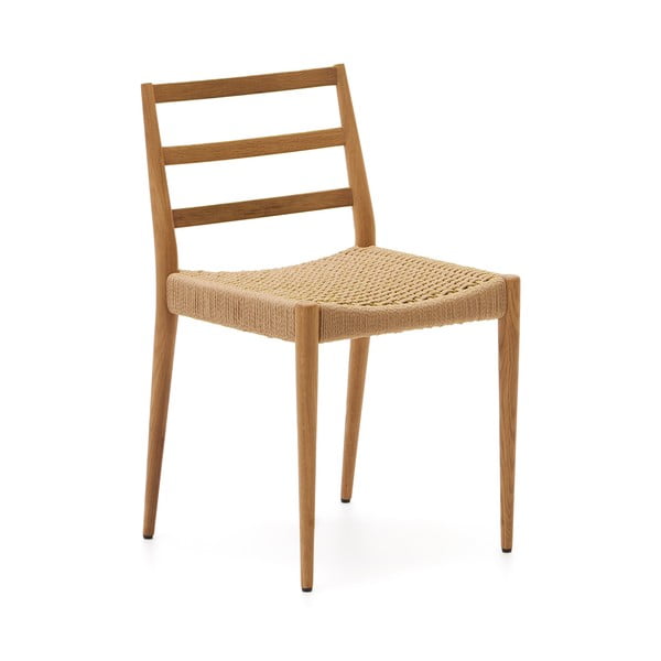 Iš ąžuolo masyvo valgomojo kėdės natūralios spalvos 2 vnt. Analy – Kave Home