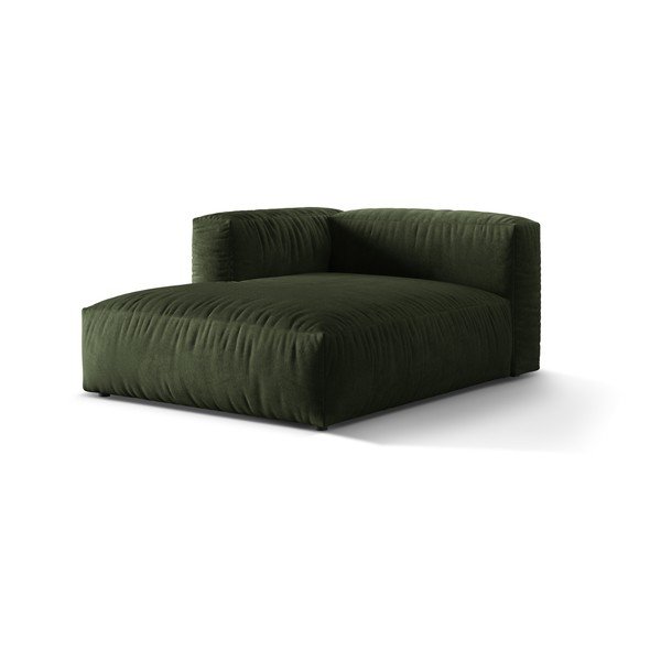 Žalios spalvos iš velveto modulinė sofos dalis (su kairiuoju kampu) Martina – Micadoni -image-1