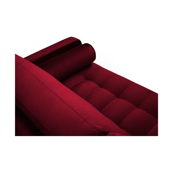 Raudona aksominė sofa Milo Casa Santo, 219 cm-image-4