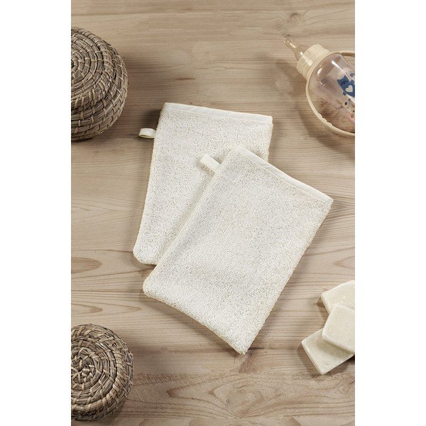 Smėlio spalvos kūdikių rankšluostis iš bambuko ir medvilnės Mila - Lydia&Co-image-4