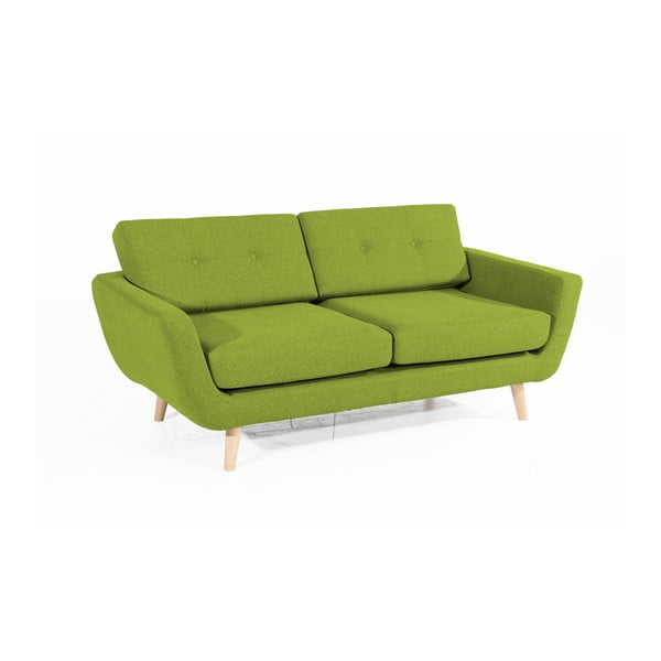 Žalia dvivietė sofa Max Winzer Melvin