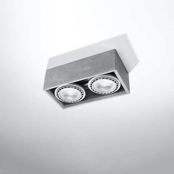 Lubinis šviestuvas pilkos spalvos 14x27 cm Postiga – Nice Lamps