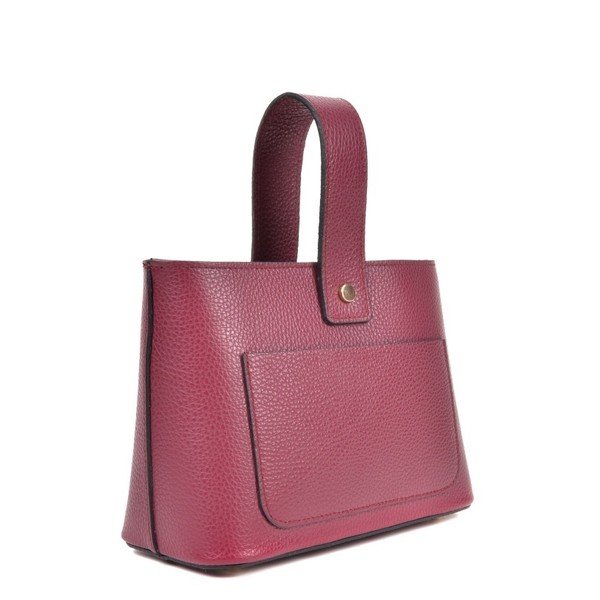 Bordo spalvos odinė rankinė Roberta M Sassa Vino-image-1