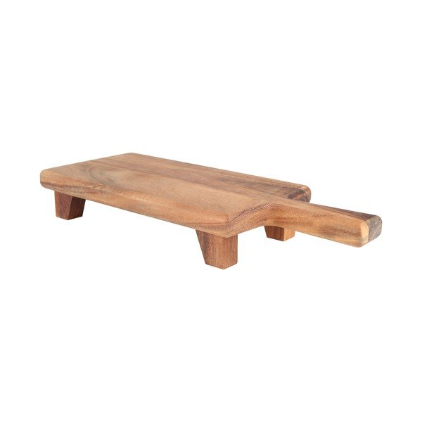 "T&G Woodware" baroko stiliaus medinė pjaustymo lentelė iš akacijos medienos, 42,6 x 17 cm