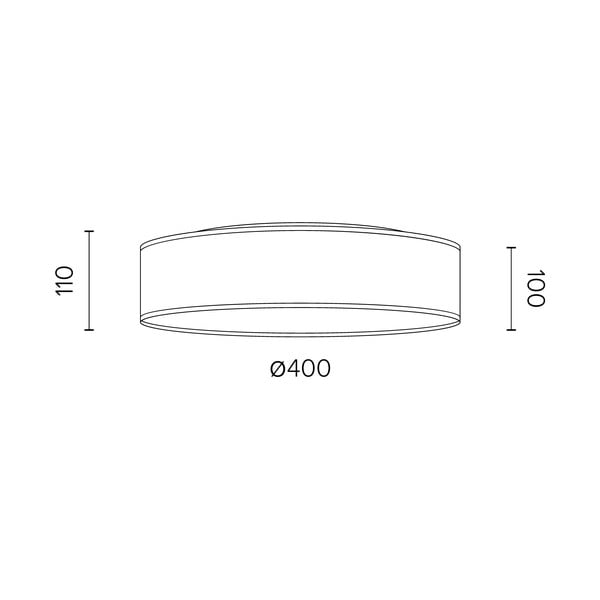 Baltas lubinis šviestuvas Sotto Luce MIKA, ⌀ 40 cm-image-2