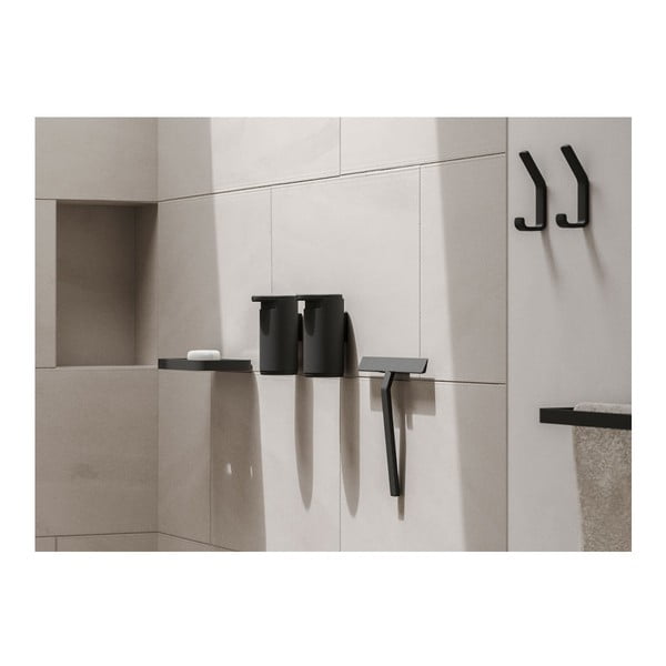 Juoda vonios mentelė su stovu Zone Rim, plotis 22 cm-image-1