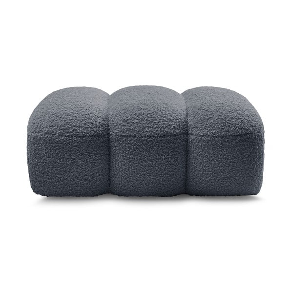 Tamsiai pilkos spalvos iš boucle taburetė Hippolyte – Bobochic Paris