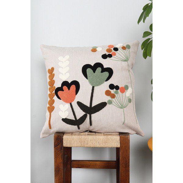 Iš lino dekoratyvinis pagalvės užvalkalas 43x43 cm Lale – Mioli Decor-image-1