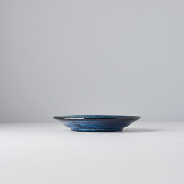 Mėlynos spalvos keraminė lėkštė MIJ Indigo, ø 17 cm-image-1