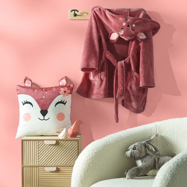 Iš velveto vaikiška pagalvė 40x40 cm Bichette – douceur d'intérieur-image-1