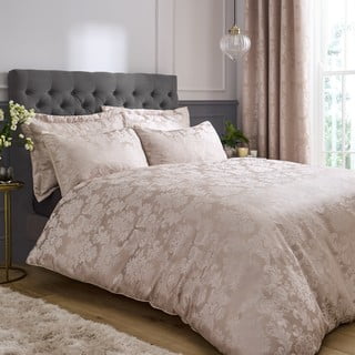Iš damasko dvigulė patalynė smėlio spalvos 200x200 cm Damask Jacquard – Catherine Lansfield