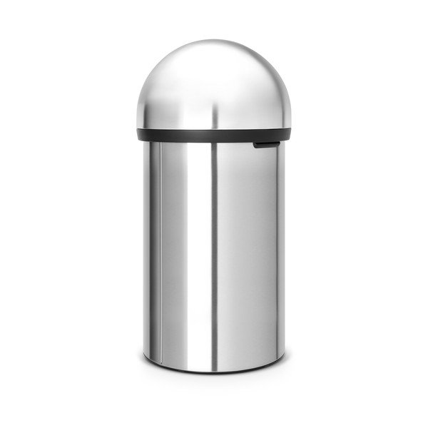 Iš plieno šiukšliadėžė matinės sidabrinės spalvos 60 l Push Bin – Brabantia-image-2