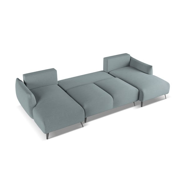 Šviesiai mėlynos spalvos kampinė sofa Malie – Makamii-image-3