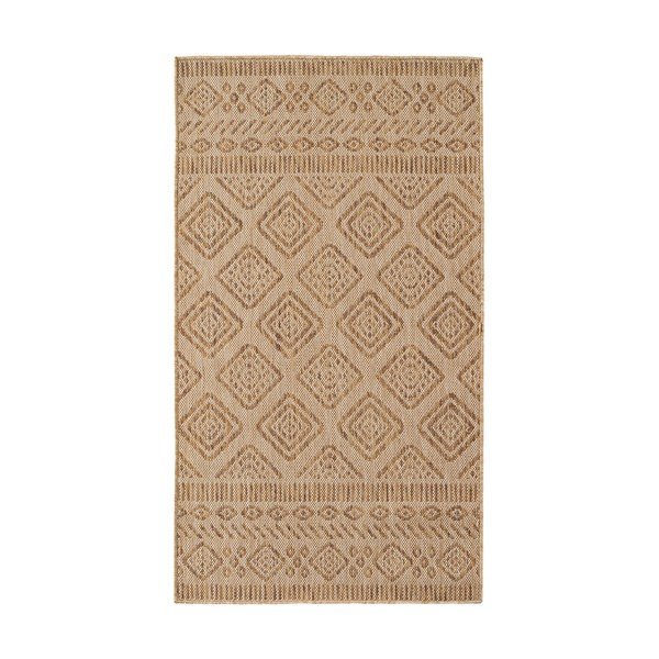 Smėlio spalvos lauko ir vidaus kilimas 80x150 cm Mira 1452 – Ayyildiz Carpets