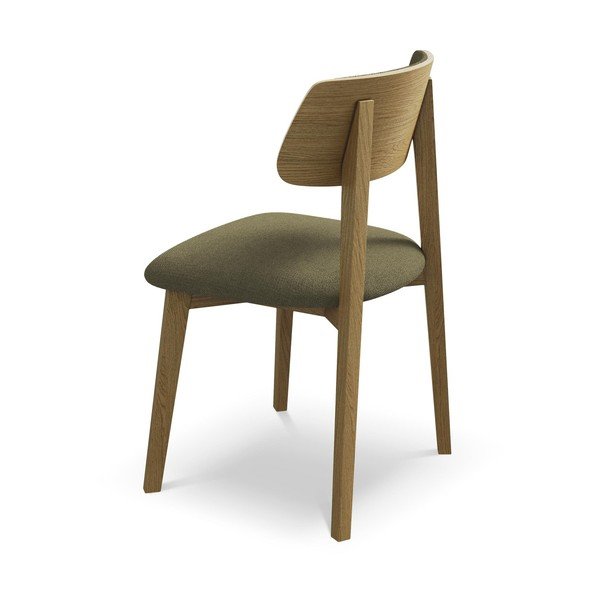 Žalios spalvos iš medienos masyvo valgomojo kėdė Niu – Makamii-image-3