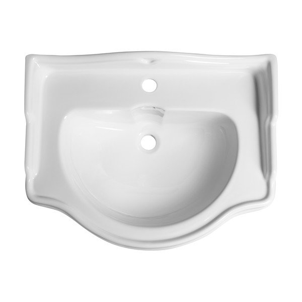 Iš keramikos praustuvas baltos spalvos 69x52 cm Retro – Sapho-image-3
