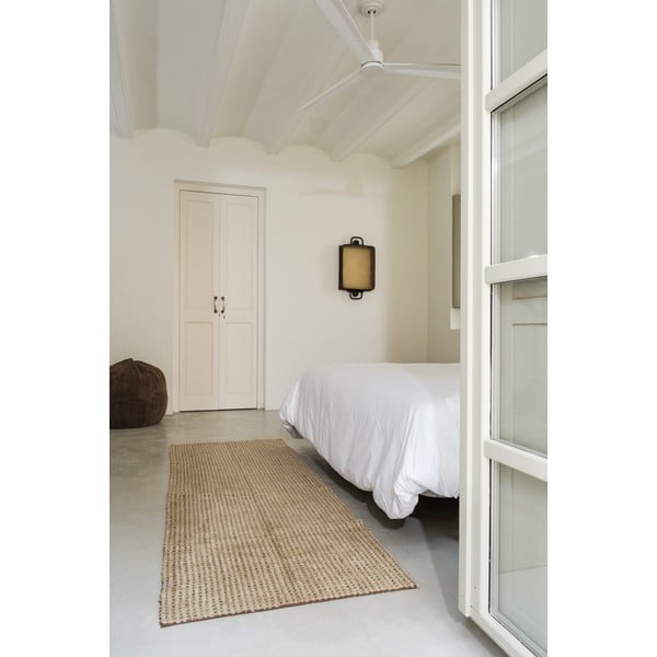 Skalbiamas/rankų darbo khaki spalvos iš vilnos kilimas 80x230 cm Unexpected Wool – Lorena Canals-image-2