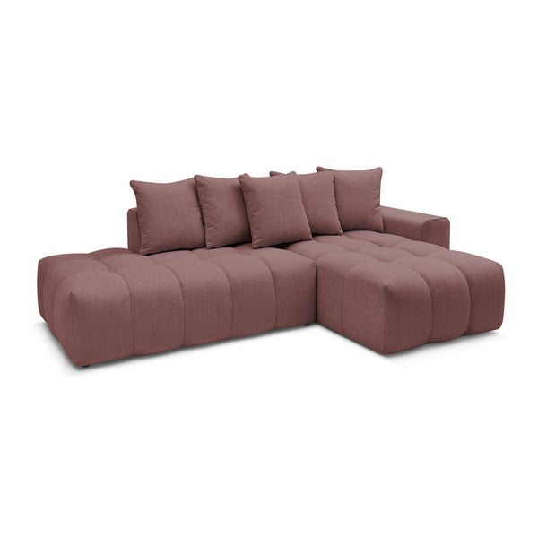 Rožinė kampinė sofa (dešinysis kampas) Mont-Blanc - Bobochic Paris-image-3