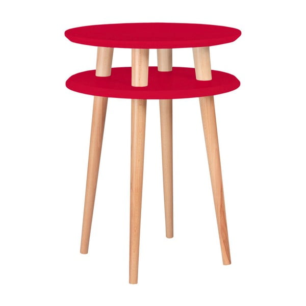 Raudonasis "Ragaba Ufo" kavos staliukas, ⌀ 45 cm