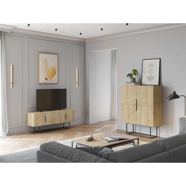 Spintelė natūralios spalvos iš ąžuolo 100x130 cm Titan – Marckeric-image-1