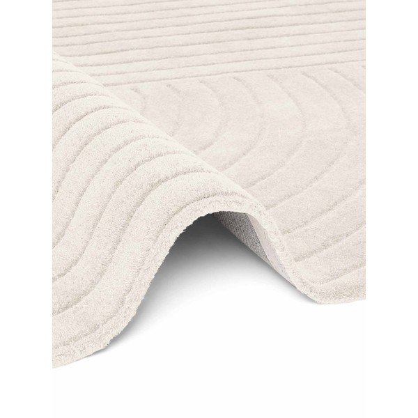 Rankų darbo kreminės spalvos iš vilnos apvalios formos kilimas ø 150 cm Arcura – Vikosa-image-4