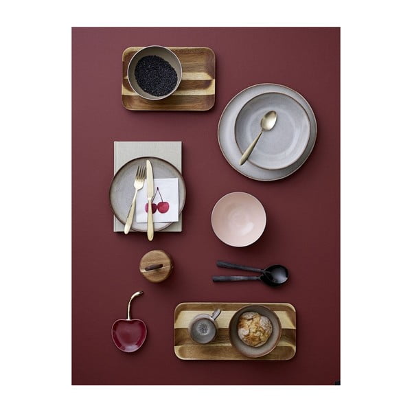 Pilkos spalvos keraminis dubuo Bloomingville Sandrine-image-3