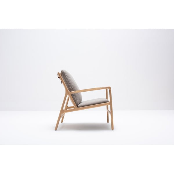 Krėslas pilkos spalvos/natūralios spalvos Dedo – Gazzda-image-4