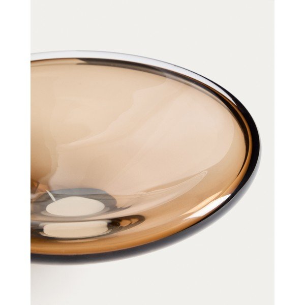 Smėlio spalvos iš stiklo  dubuo ø 27 cm Zolira – Kave Home-image-4