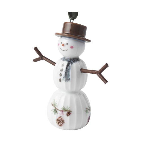 Iš porceliano dažyta rankomis eglutės papuošimas ø 4 cm Hammershøi Snowman – Kähler Design-image-2