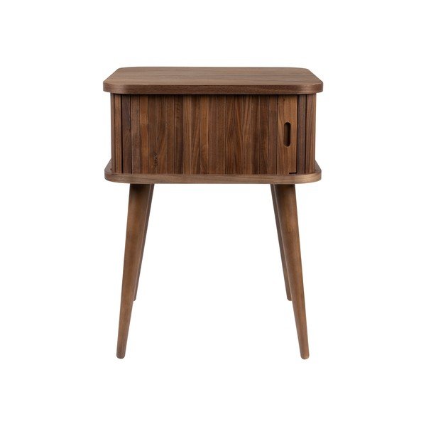 Rudos spalvos naktinis staliukas iš riešutmedžio Barbier – Zuiver