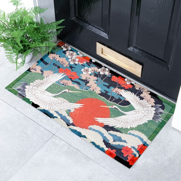 Grindų kilimėlis 40x70 cm Japanese Bird – Artsy Doormats-image-1