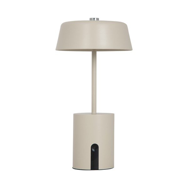 Smėlio spalvos iš metalo stalinis šviestuvas LED (aukštis 22,5 cm) Elemental LED – Leitmotiv