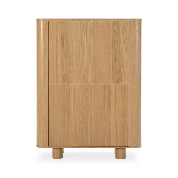 Natūralios spalvos spintelė iš ąžuolo 100x133x40 cm Padoc – MOME