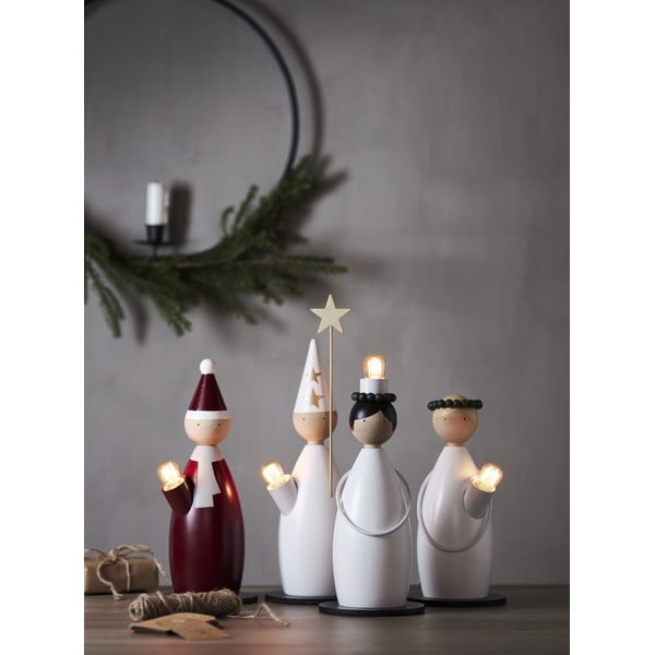 Šviečianti dekoracija baltos spalvos su Kalėdų motyvu ø 12 cm Lucia Classic – Star Trading-image-3