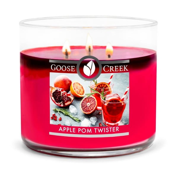 "Goose Creek Apple Pom Twister" kvapioji žvakė, 35 degimo valandos