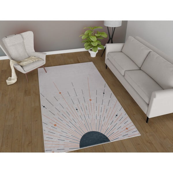 Skalbiamas kilimas kreminės spalvos 80x150 cm – Vitaus-image-1